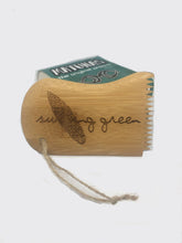 Load image into Gallery viewer, Surfing Green Bamboo Wax Comb