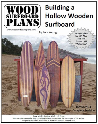 Building a Hollow Wood Surfboard + Templates (PDF) by Jack Young